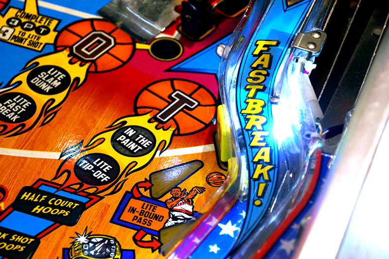 NBA Fastbreak Pinball Machine - Fastbreak Ramp